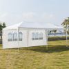 20''x10''(3 x 6m) Six Sides Two Doors Waterproof Tent with Spiral Tubes For Household;  Wedding;  Party;  Parking Shed  XH