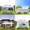 3 x 6m Four Windows Practical Waterproof Folding Tent White